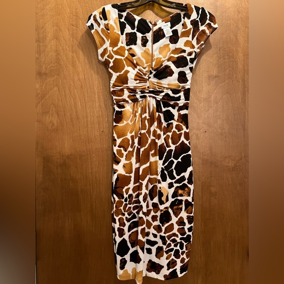 CACHE GIRAFFE PRINT DAY DRESS - Picture 1 of 11